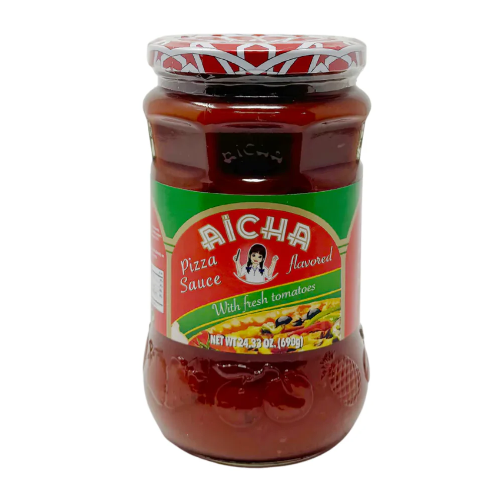 Aicha Moroccan pizza sauce jar