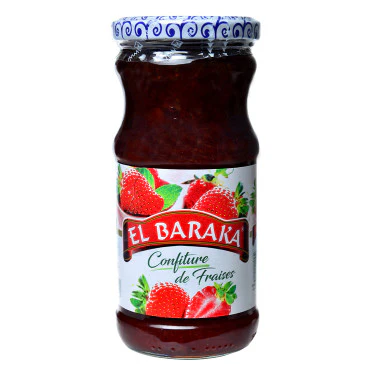 El Baraka Moroccan strawberry jam jar