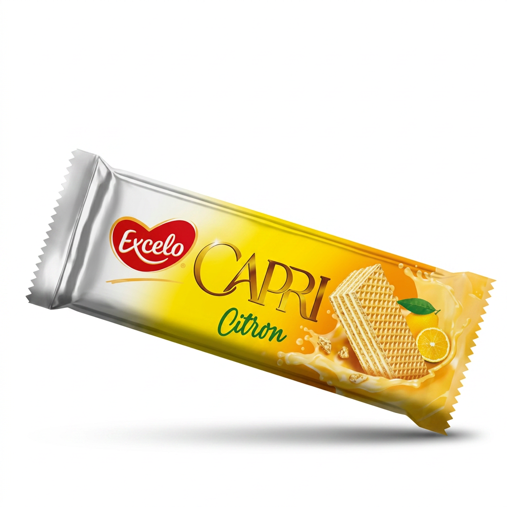 Excelo Capri Citron 45 g lemon cream wafer bar