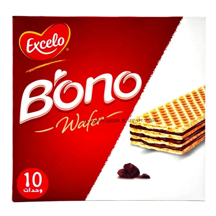 Excelo Bono chocolate cream wafer box