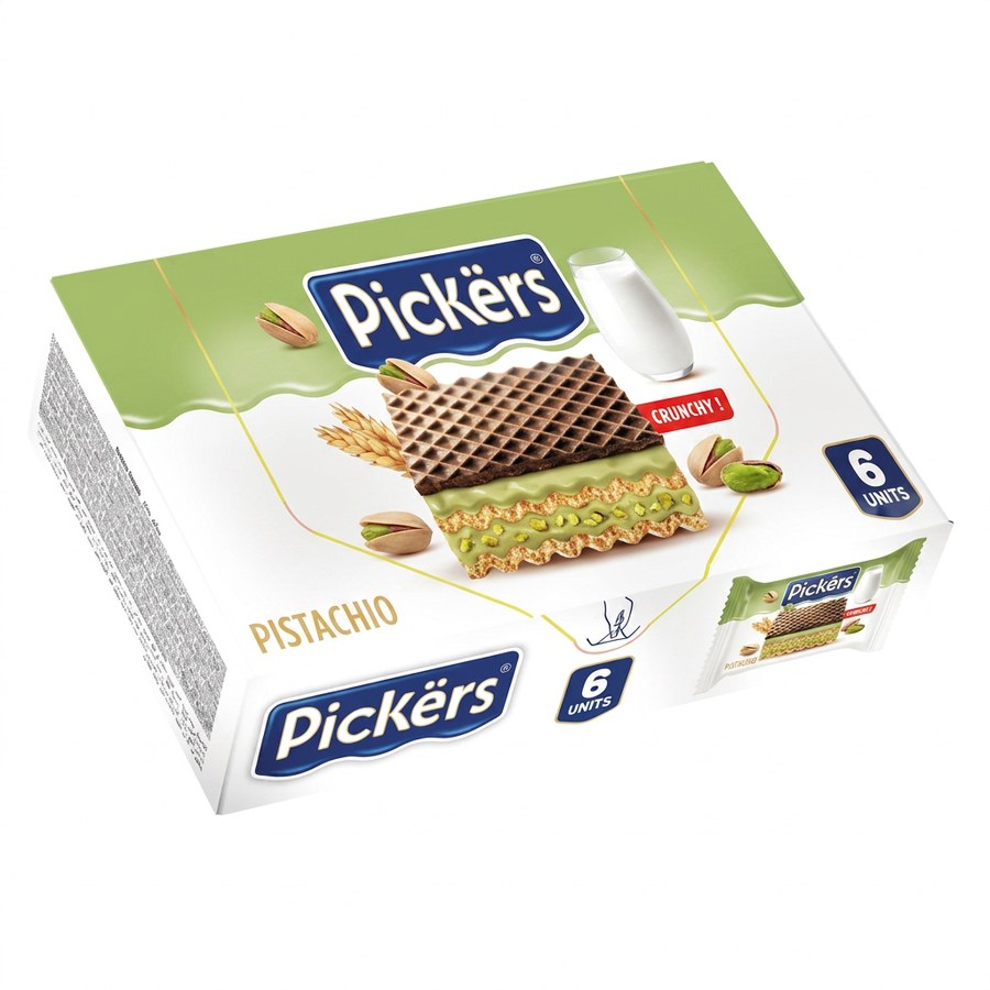 Pickers Pistachio 6 x 25 g wafer box