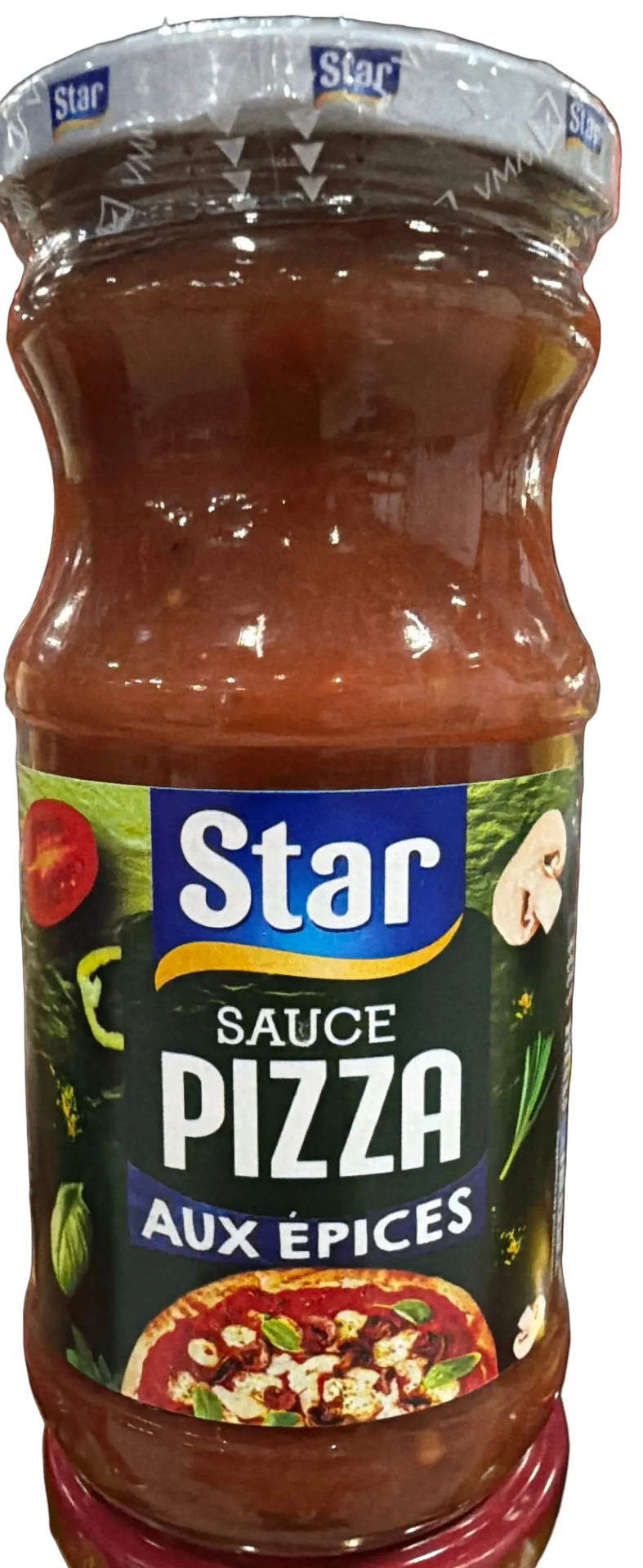 Star spiced pizza sauce jar