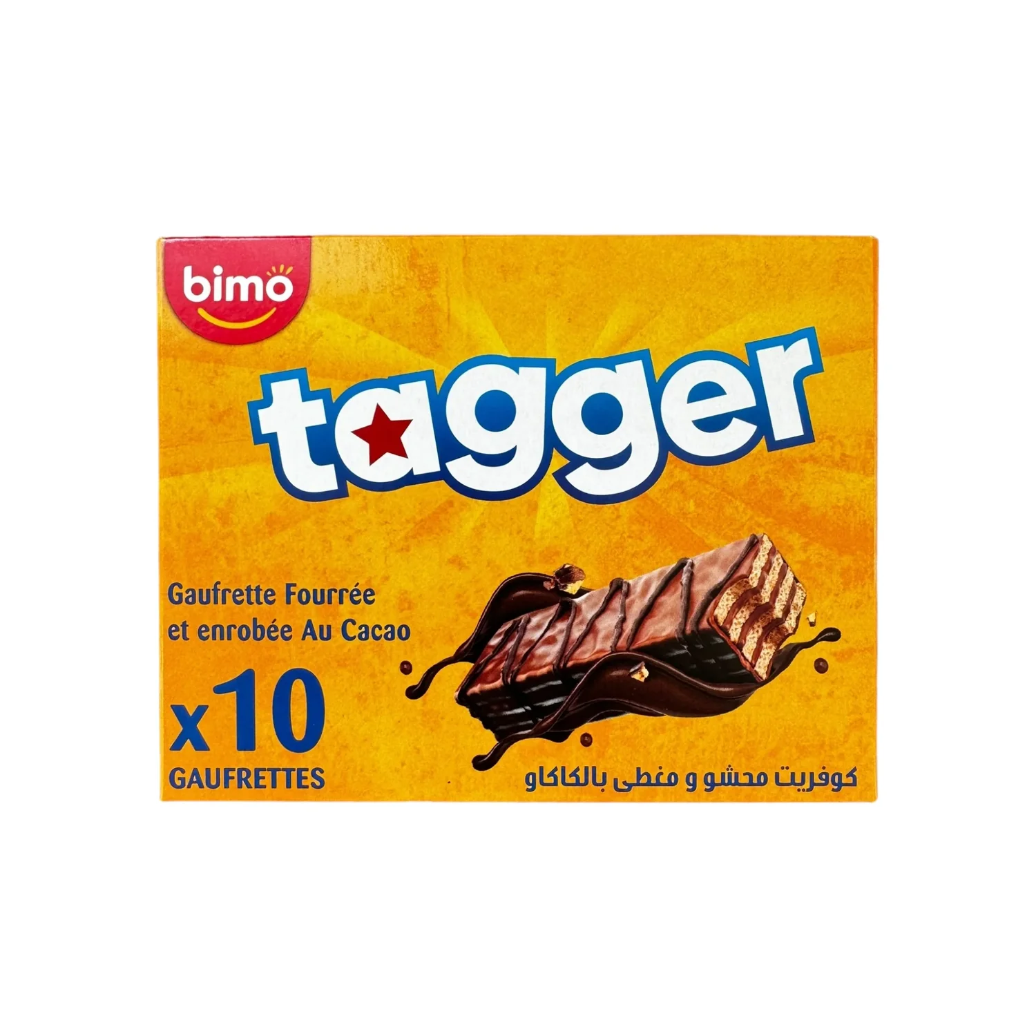 Bimo Tagger chocolate covered wafers box